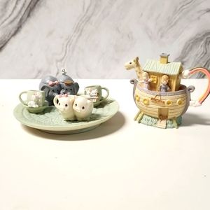 Precious moments Noah's Ark tea set